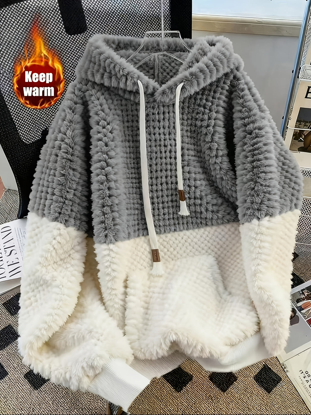 Darcy | Pluche hoodie voor dames – Zachte pullover met lange mouwen