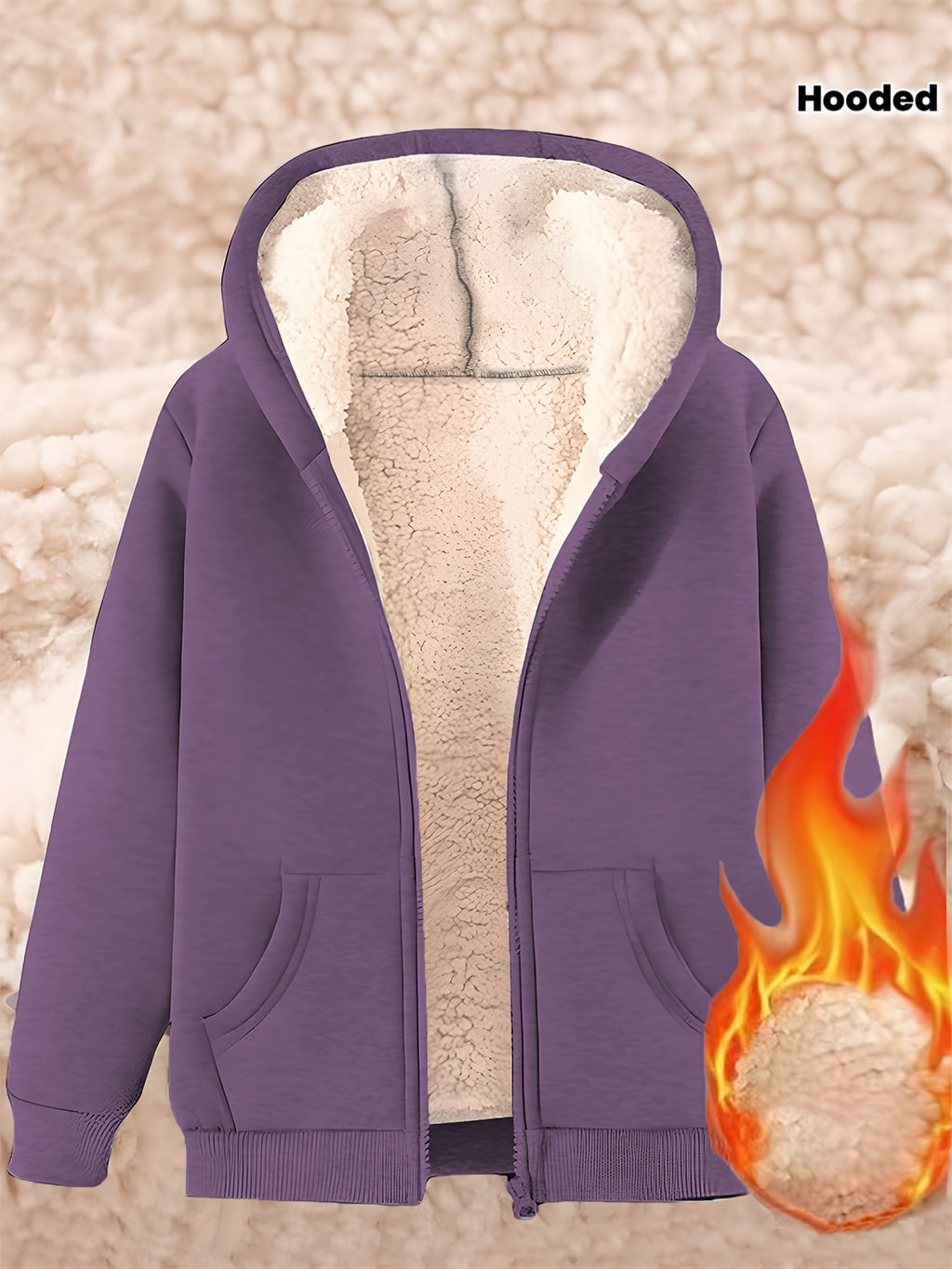 Ardelia | Dames fleecejas met capuchon – Warm, casual sweatshirtmodel