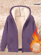 Ardelia | Dames fleecejas met capuchon – Warm, casual sweatshirtmodel