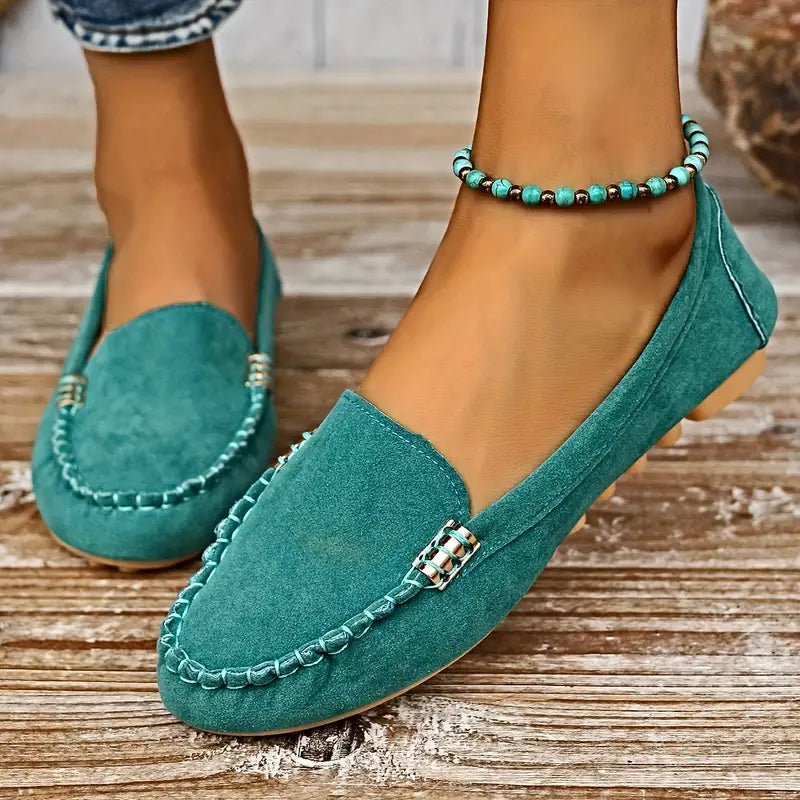 Jovie | Dames Loafers – Platte Comfort Instappers met Zachte Zool