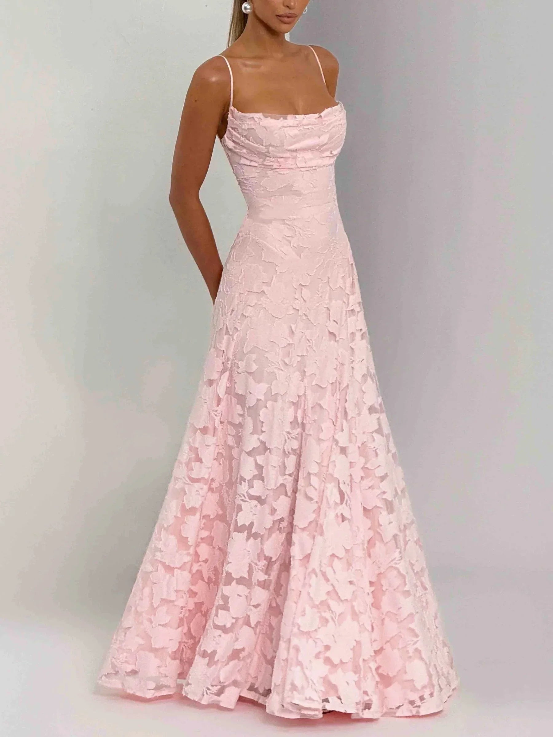 Vireya | Maxi-jurk met kant voor dames – elegante lange jurk