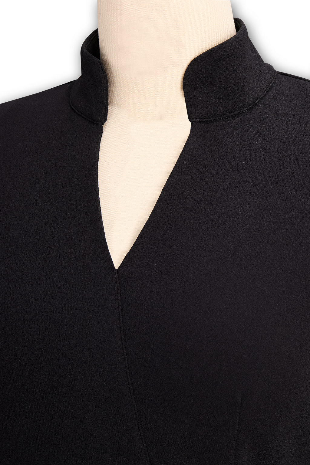 Arlena | Elegante werkjurk voor dames – Midi-kokerjurk met ceintuur en schijnbare overslaghalslijn