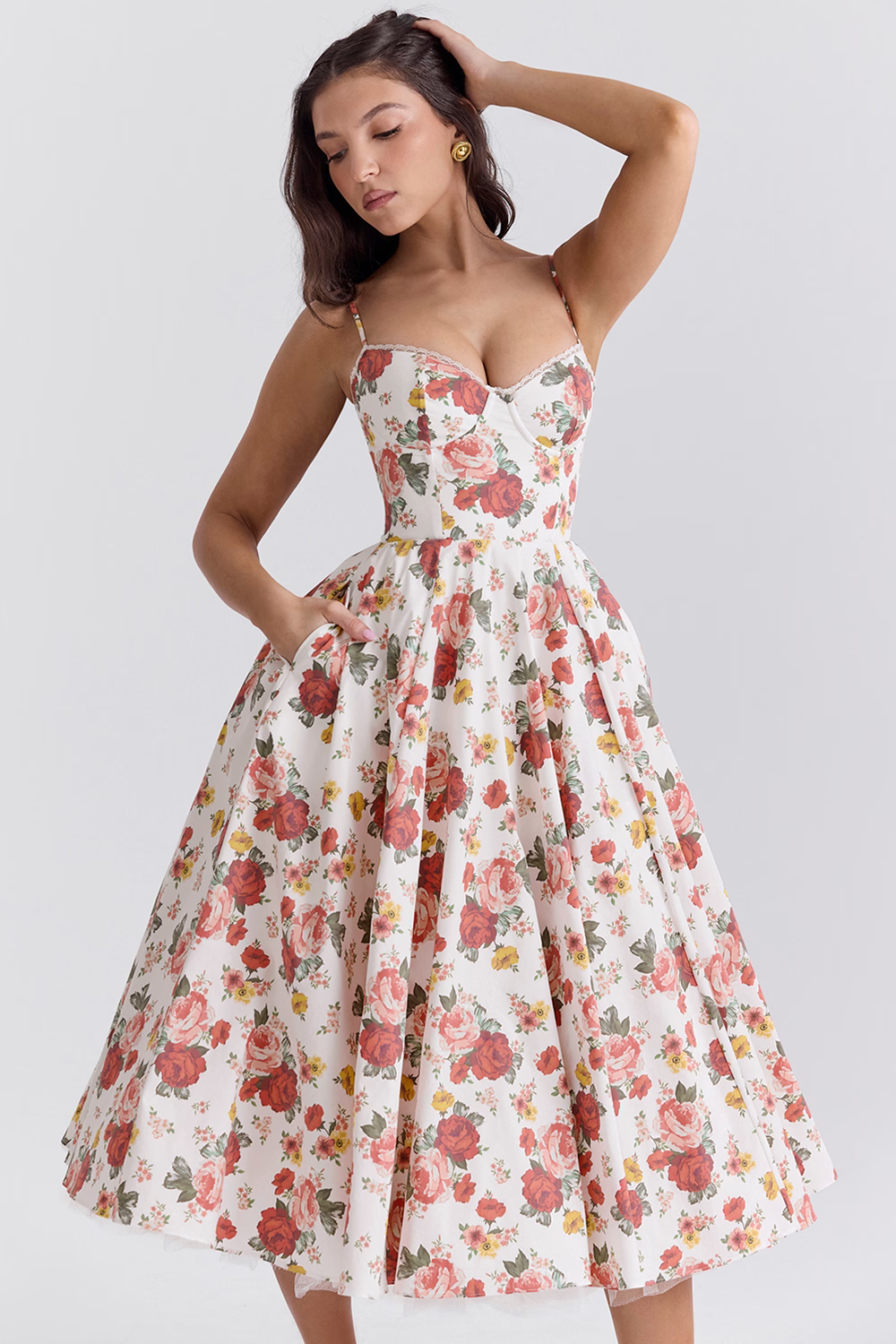 Alice | Satijnen Avondjurk voor Dames – Elegante Formele Fit & Flare Jurk