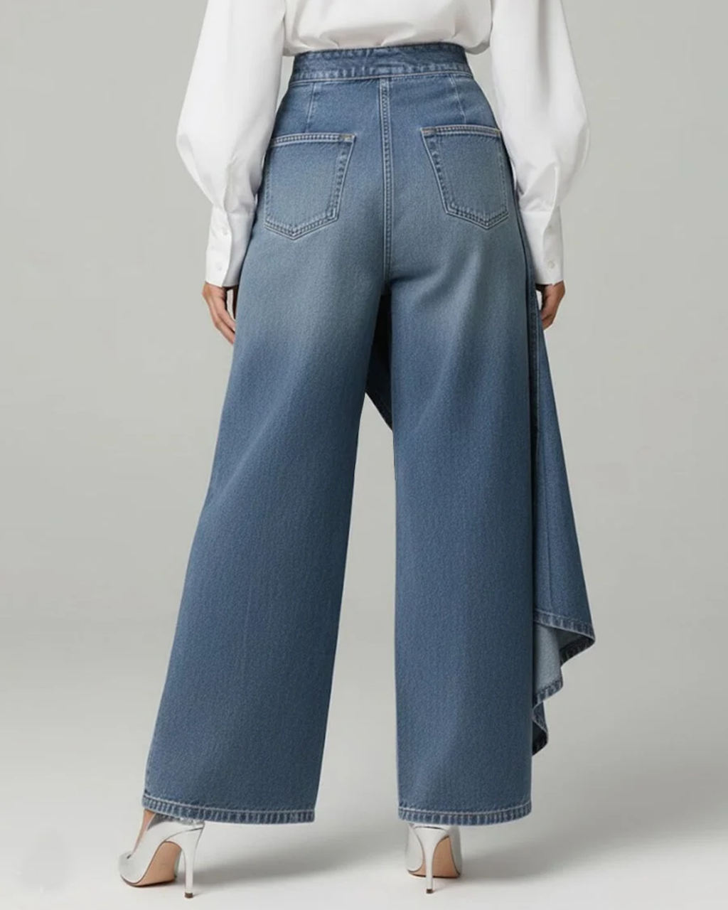 Juniper | Dames High Waist Wikkelbroek – Wijde Pijpen Flowy Broek