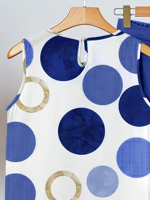 Ailyn | Damespak met stippen – 2-delige zomerse, casual en elegante outfit