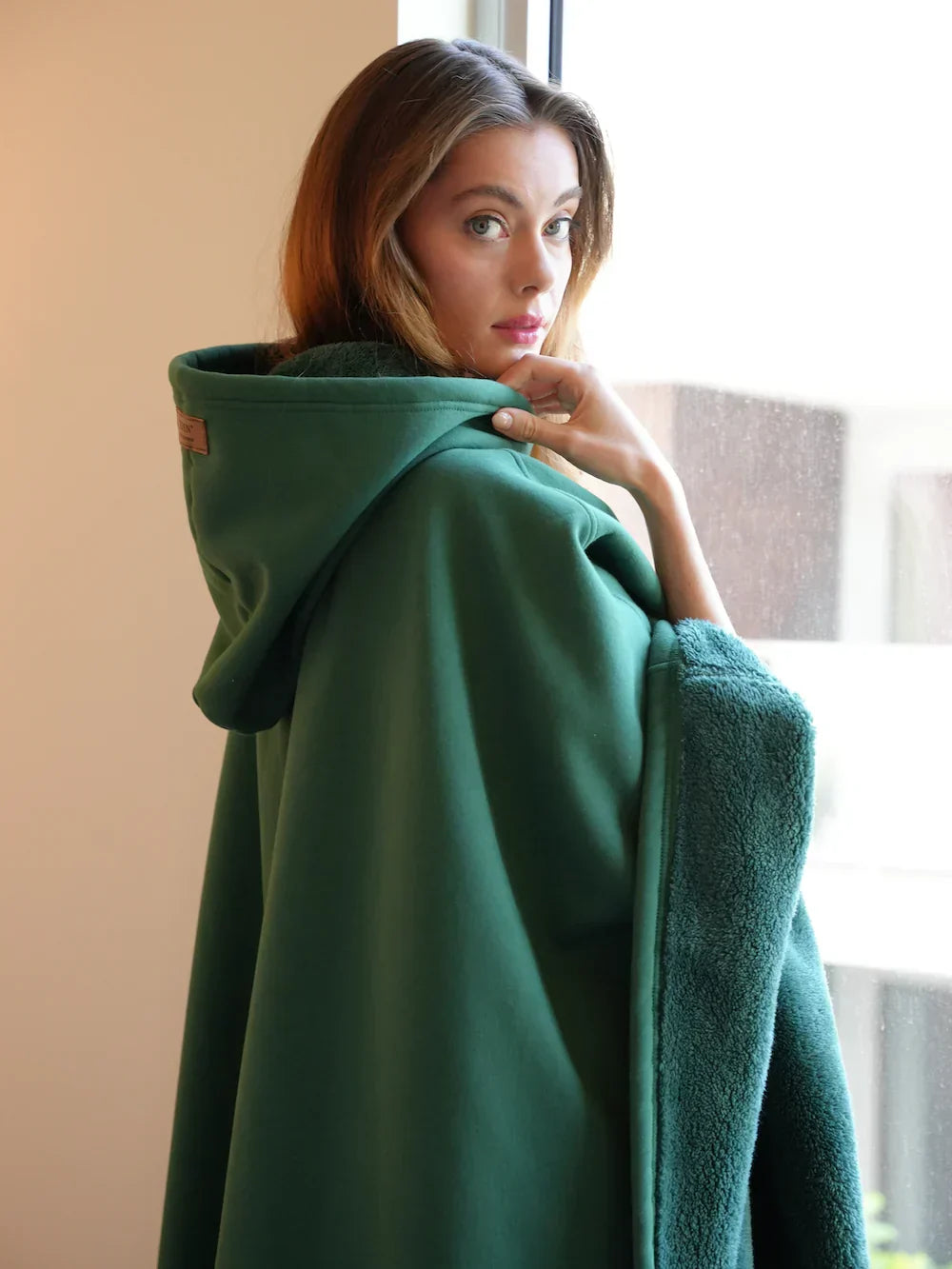 Iserelle | Oversized Dames Hoodie – Zijdezacht, Warm & Ademend