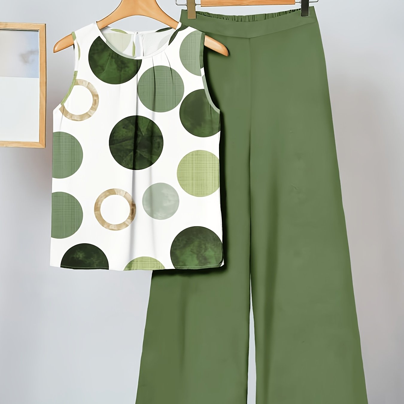 Ailyn | Damespak met stippen – 2-delige zomerse, casual en elegante outfit