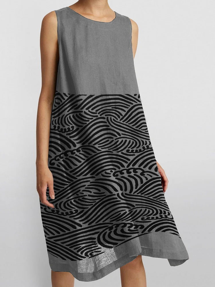 Odel | Chique casual jurk voor dames – tijdloze charme, elegante, soepel vallende midi-jurk