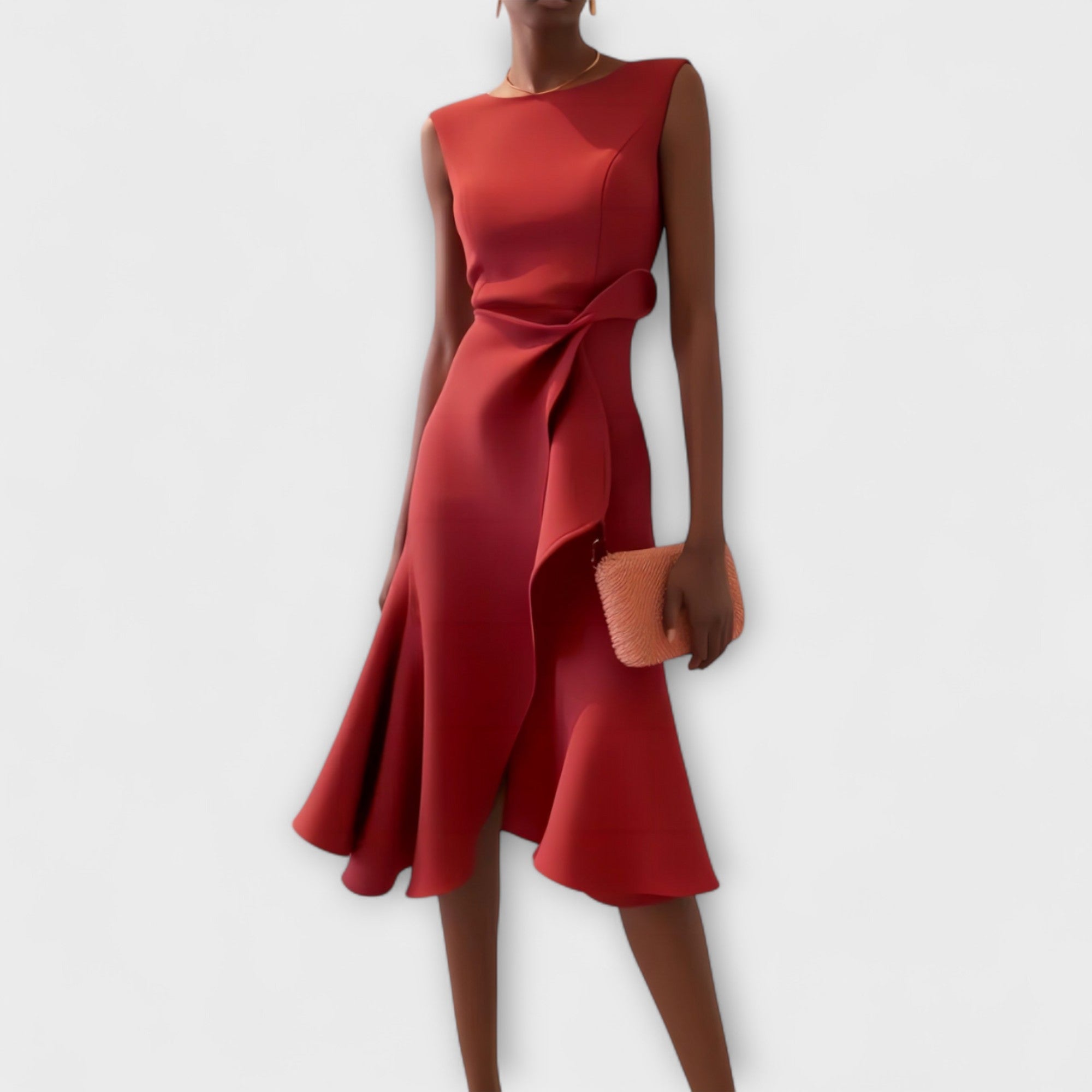 Airae | Elegante midijurk voor dames – Verfijnde, slank gesneden gelegenheids