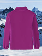 Anina | Women's Color Block Fleece-Lined Jacket – Thick Warm Zip-Up Casual Outdoor Coat