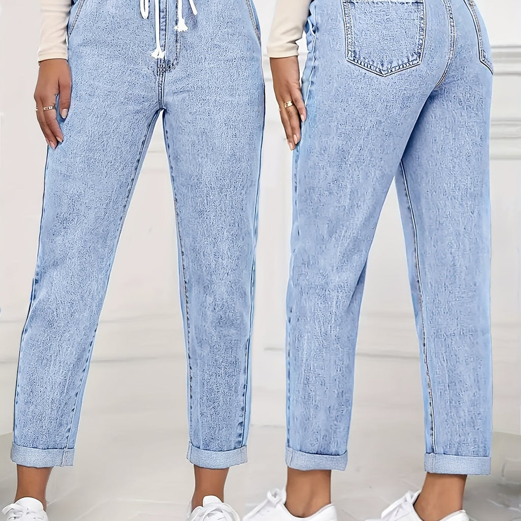 Mariselle | Slim fit-jeans voor dames – Korte stretch-denimbroek
