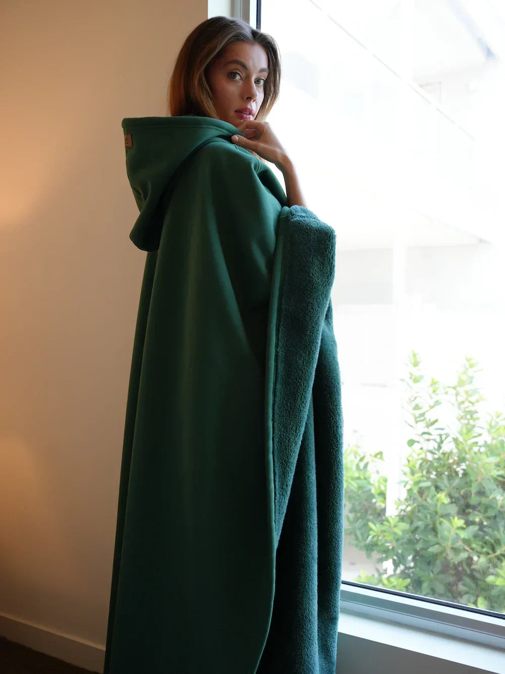 Iserelle | Oversized Dames Hoodie – Zijdezacht, Warm & Ademend