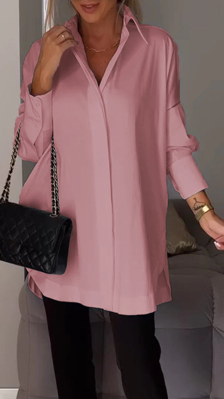 Giselisse | Dames Chiffon Blouse – Oversized Pasvorm