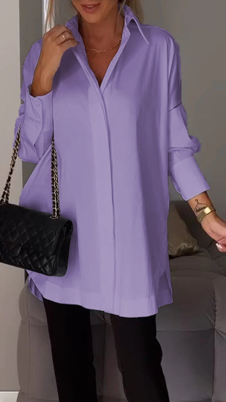 Giselisse | Dames Chiffon Blouse – Oversized Pasvorm