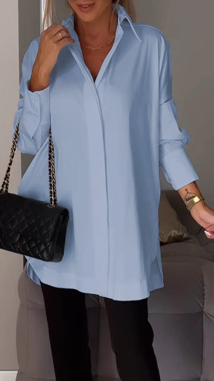 Giselisse | Dames Chiffon Blouse – Oversized Pasvorm