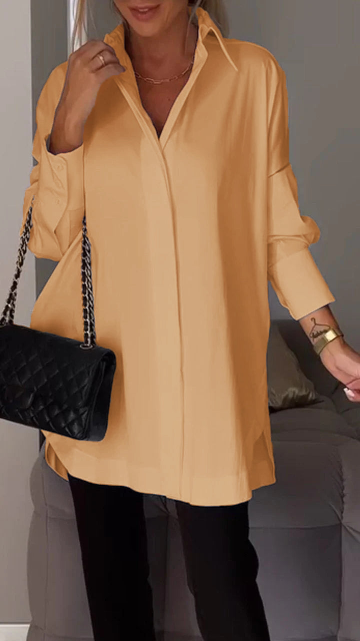 Giselisse | Dames Chiffon Blouse – Oversized Pasvorm