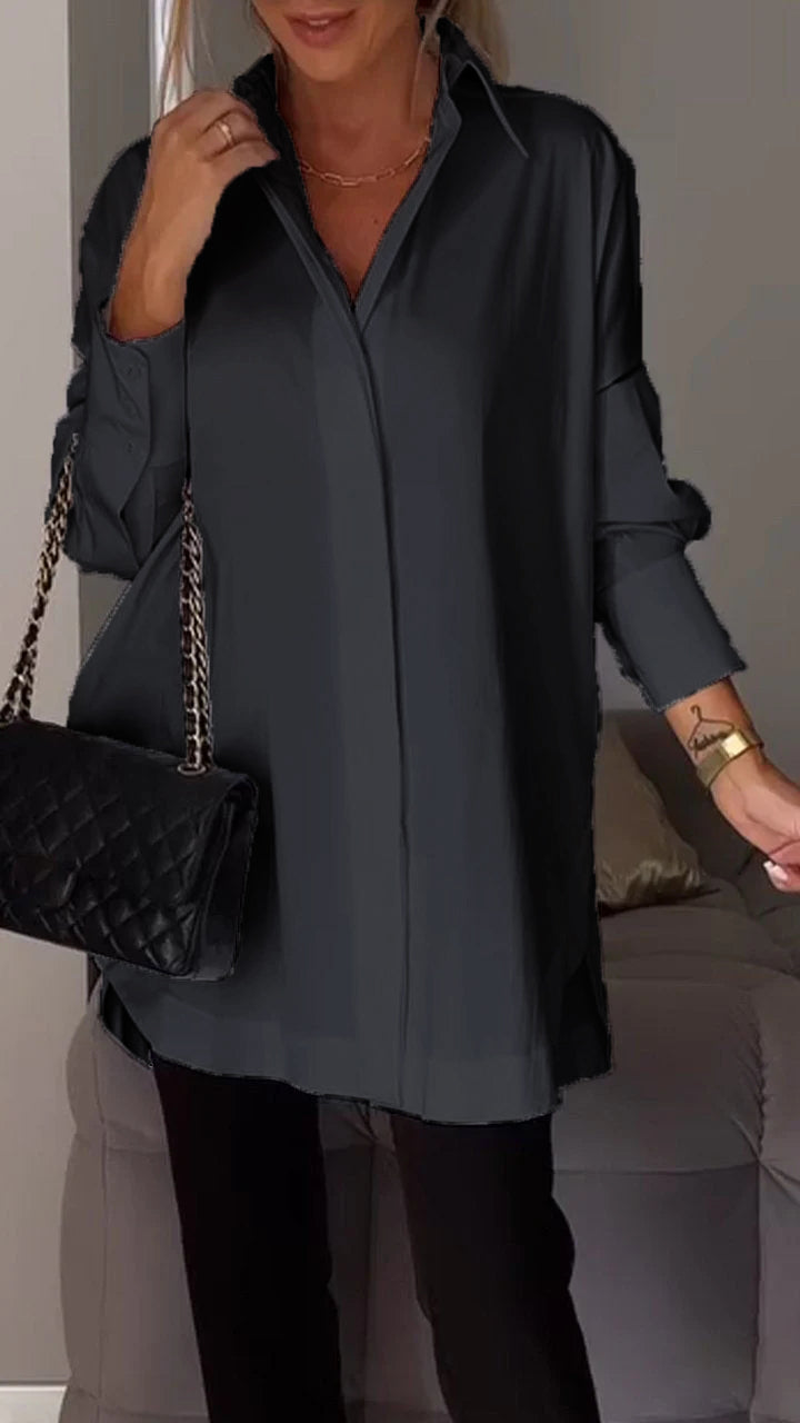 Giselisse | Dames Chiffon Blouse – Oversized Pasvorm