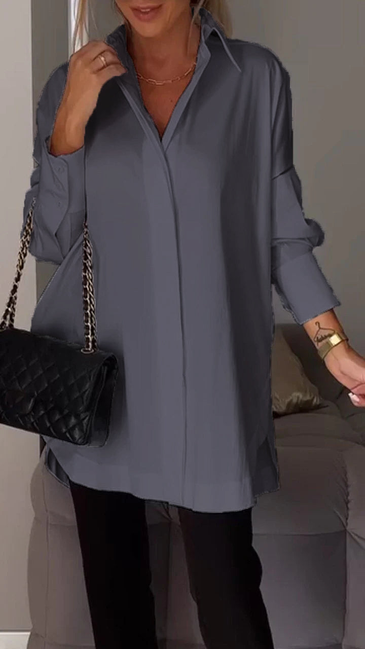 Giselisse | Dames Chiffon Blouse – Oversized Pasvorm