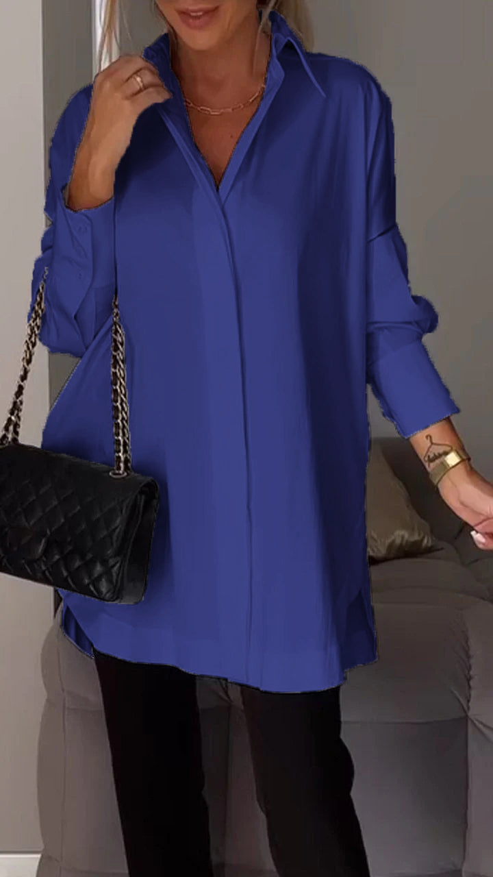 Giselisse | Dames Chiffon Blouse – Oversized Pasvorm