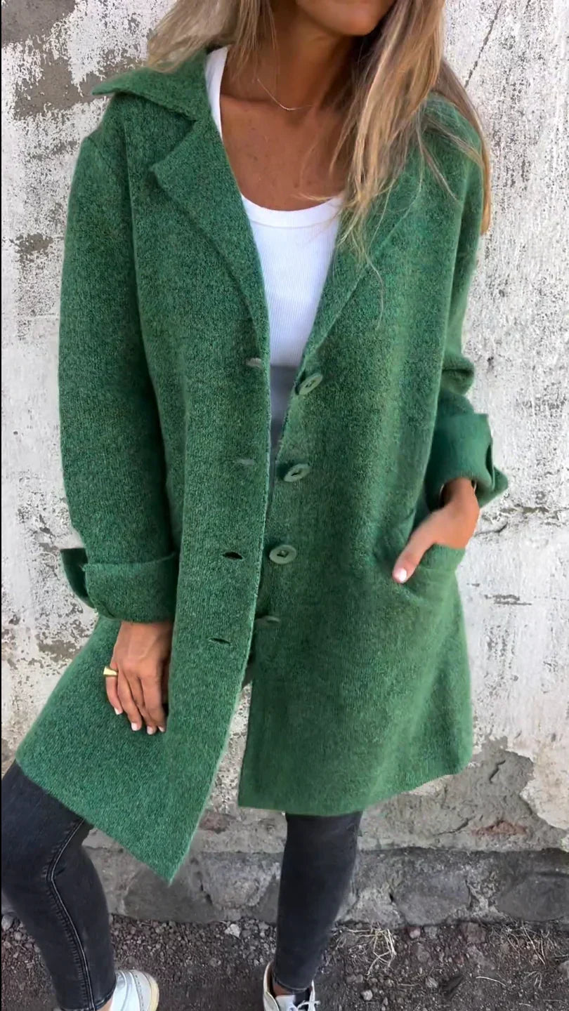 Cathalina | Gebreide Damesjas met Relaxed Fit – Zachte, Lichtgewicht Casual Jas