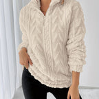 Liesbeth | Warm fleece-sweatshirt voor dames – Casual trui met lange mouwen voor koelere dagen
