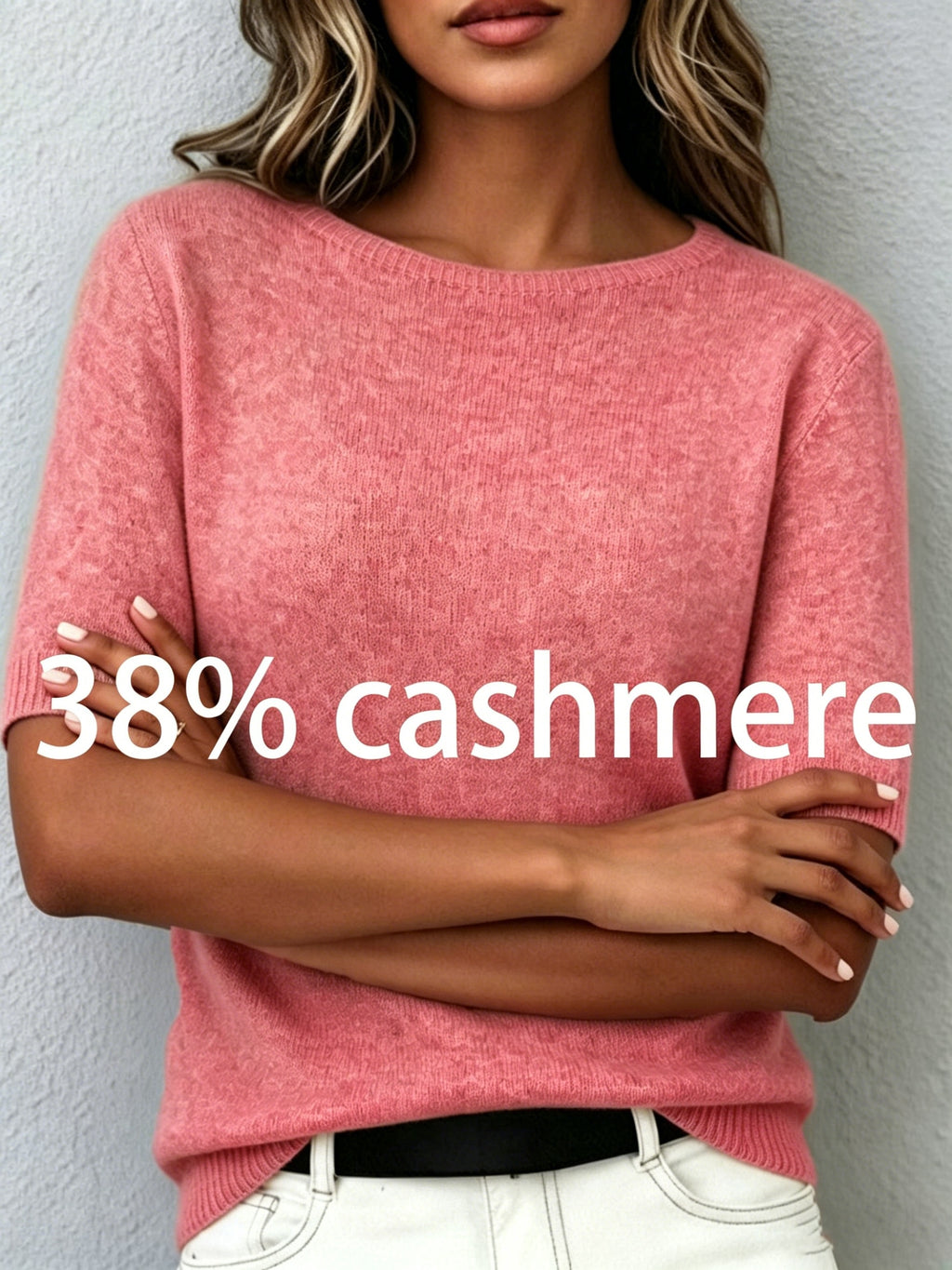 Alruna | Dames-top met korte mouwen en kasjmiergevoel – Zacht, elegant en casual T-shirt