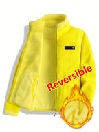 Jasmielle | Omkeerbaar damesjack – Shaggy Coral Fleece