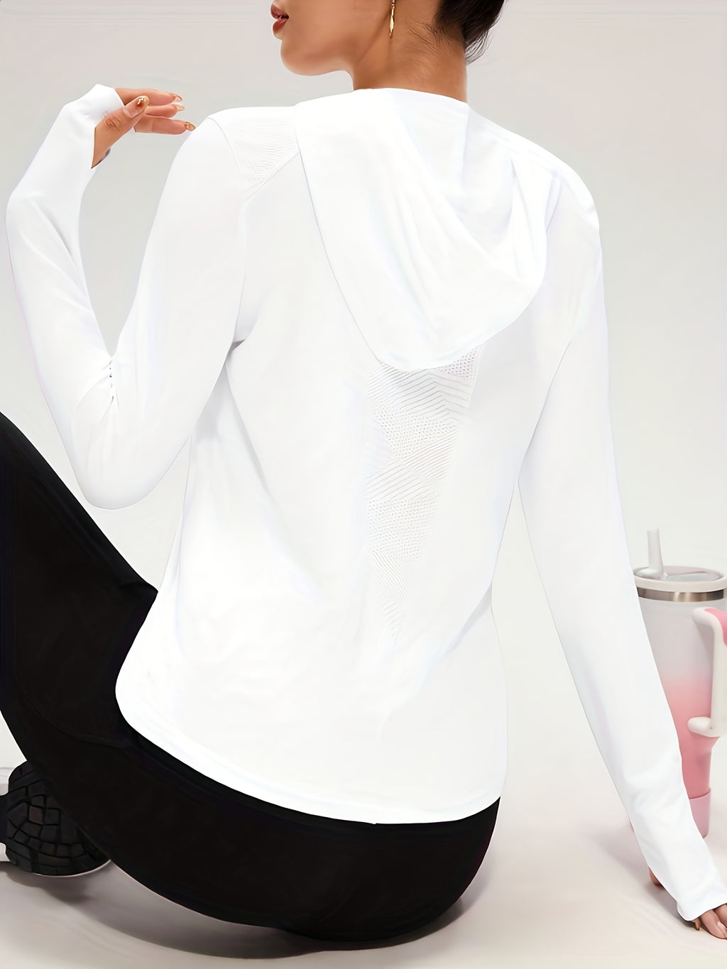 Evelina | Dames Hoodie met Lange Mouwen – Casual Effen Trui