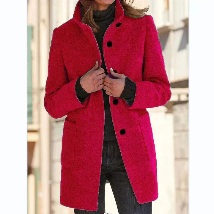Brisendra | Warme winterjas voor dames – Klassieke, lange, stijlvolle bovenkleding voor koud weer