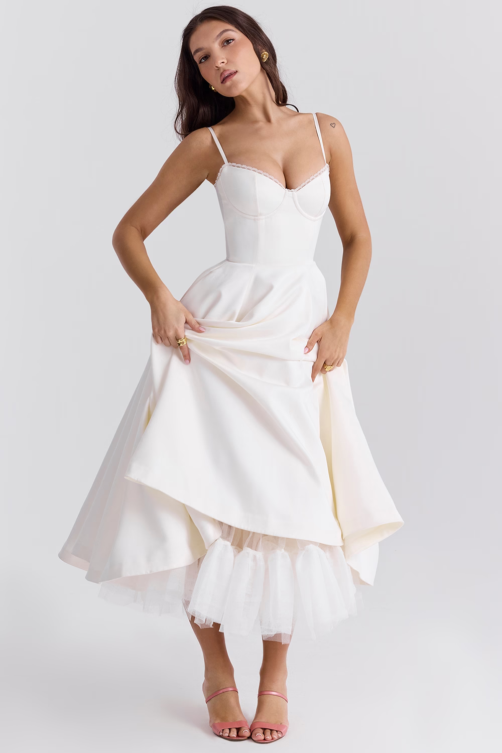 Alice | Satijnen Avondjurk voor Dames – Elegante Formele Fit & Flare Jurk