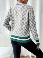 Andrina | Dames geribbelde top met lange mouwen – Ronde hals