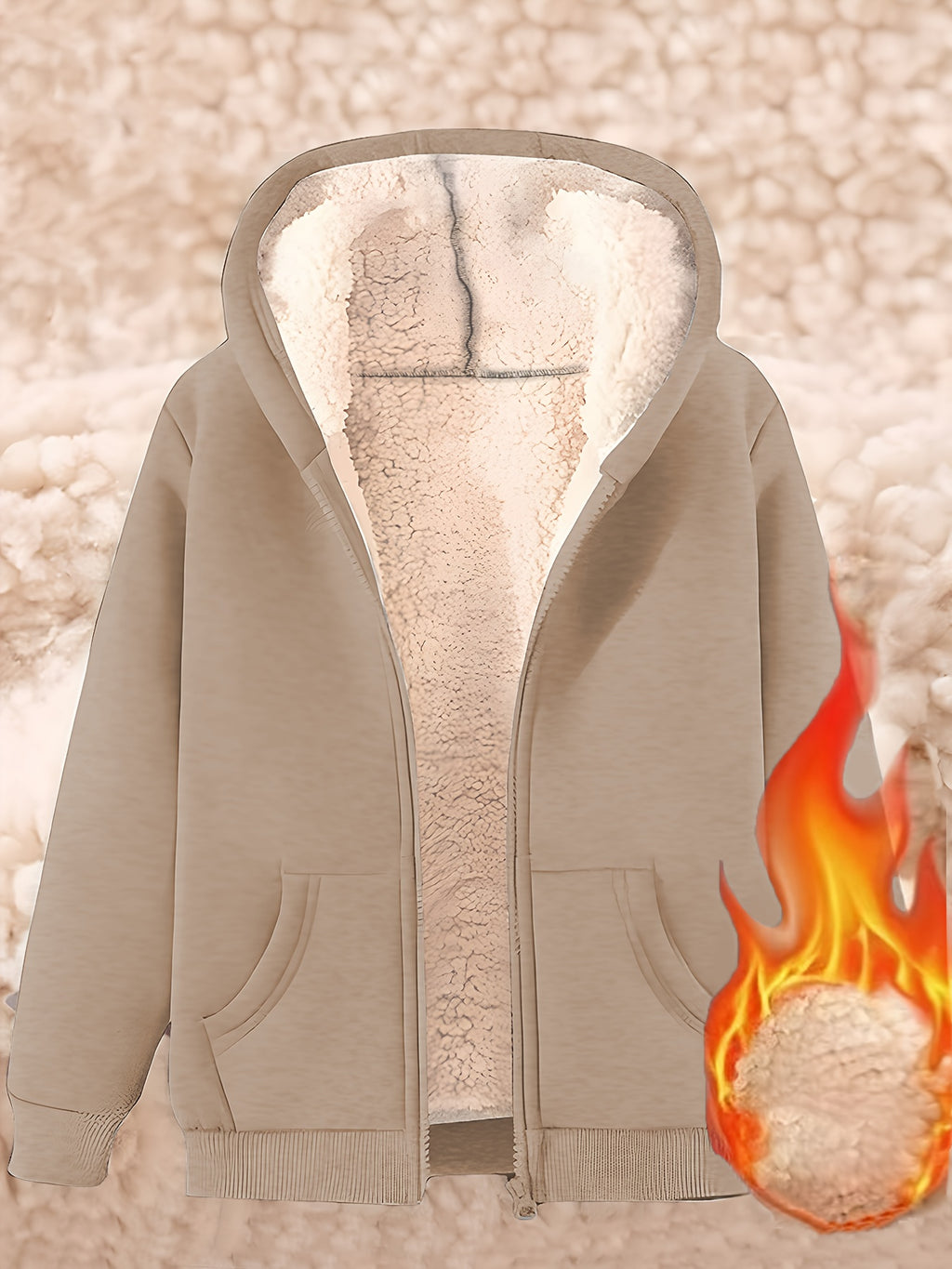 Ardelia | Dames fleecejas met capuchon – Warm, casual sweatshirtmodel
