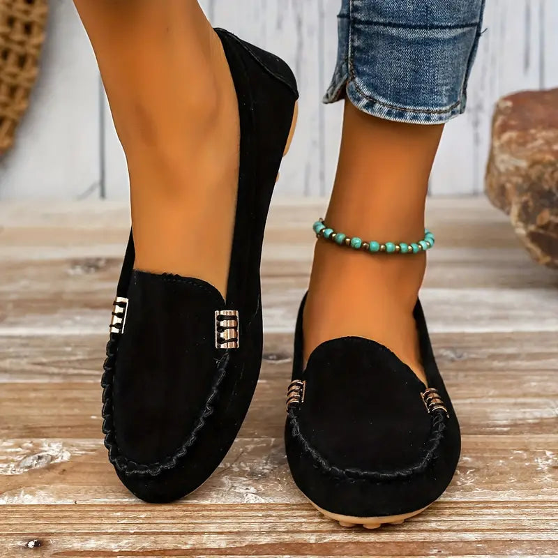 Jovie | Dames Loafers – Platte Comfort Instappers met Zachte Zool