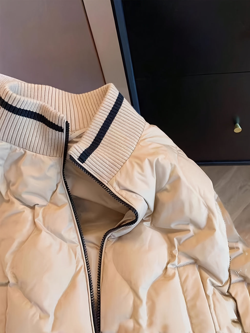 Berenice | Dames Gewatteerde Jas – Elegante Patchwork Winterjas met Modieuze Pasvorm