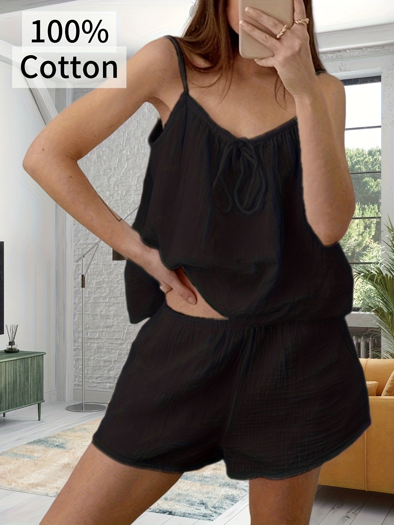 Daelina | Set met damestanktop en -short – Comfortabele, losse pasvorm