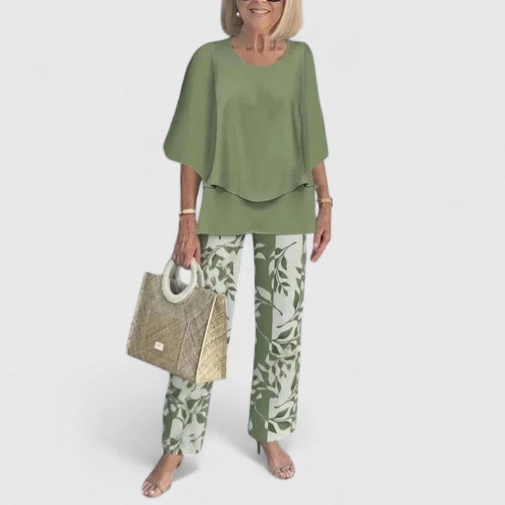 Elvira | Tweedelige formele set voor dames – Elegante, bij elkaar passende outfit
