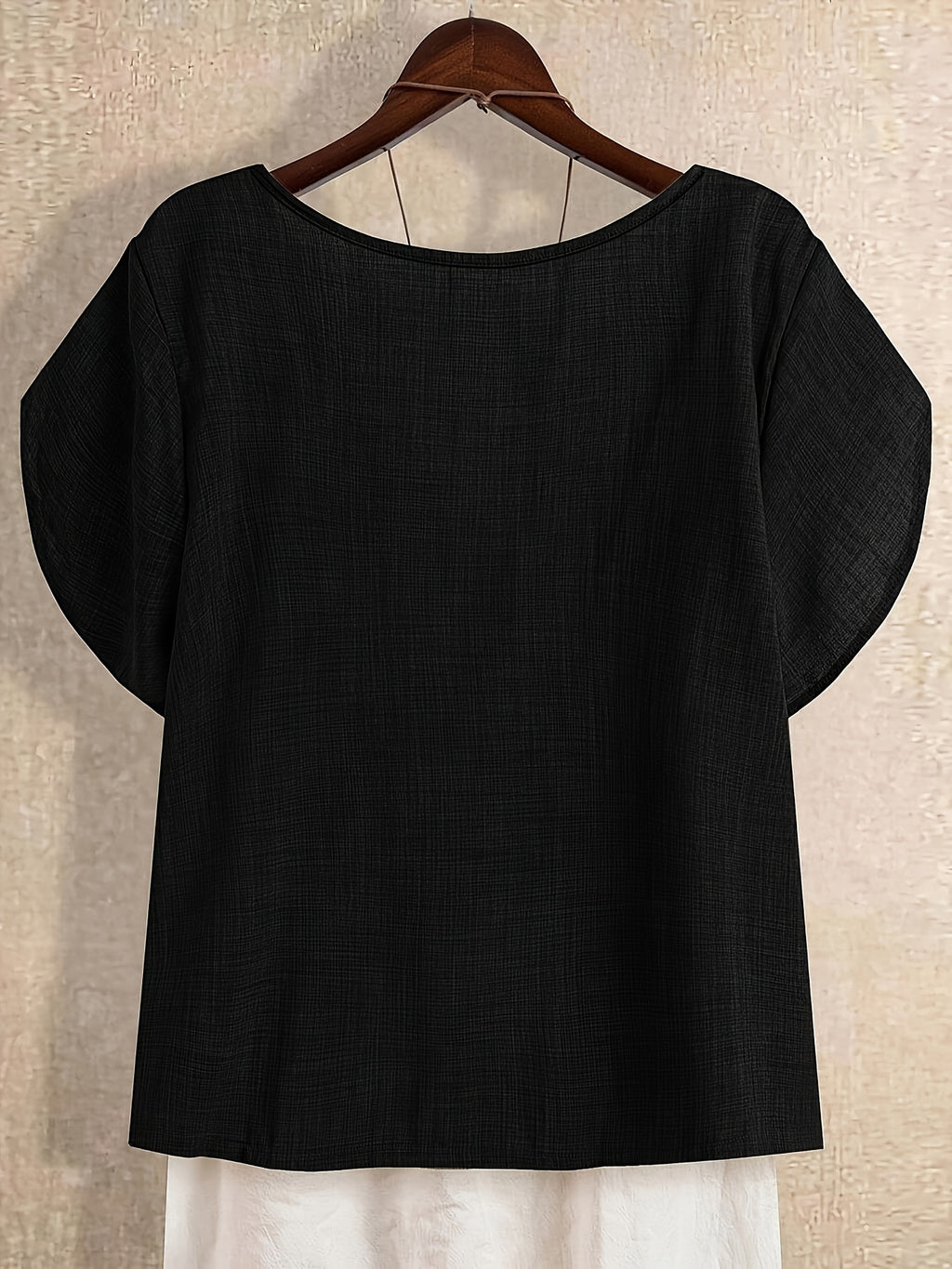 Fiorabelle | Effen damesblouse – Elegant casual overhemd met korte mouwen
