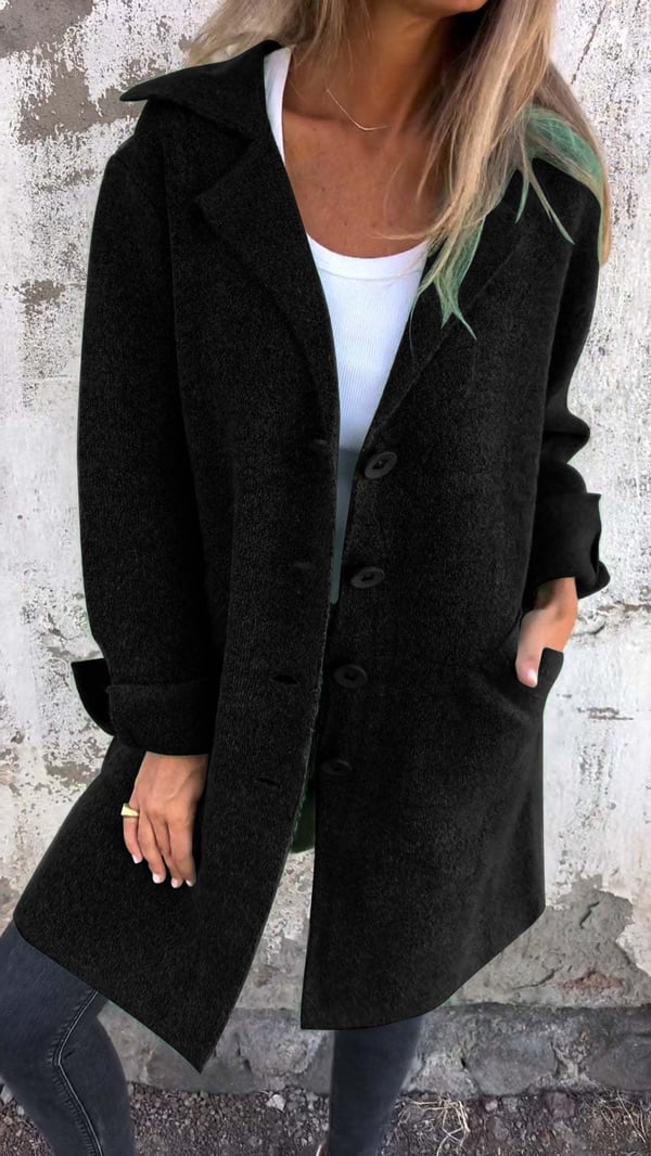 Cathalina | Gebreide Damesjas met Relaxed Fit – Zachte, Lichtgewicht Casual Jas
