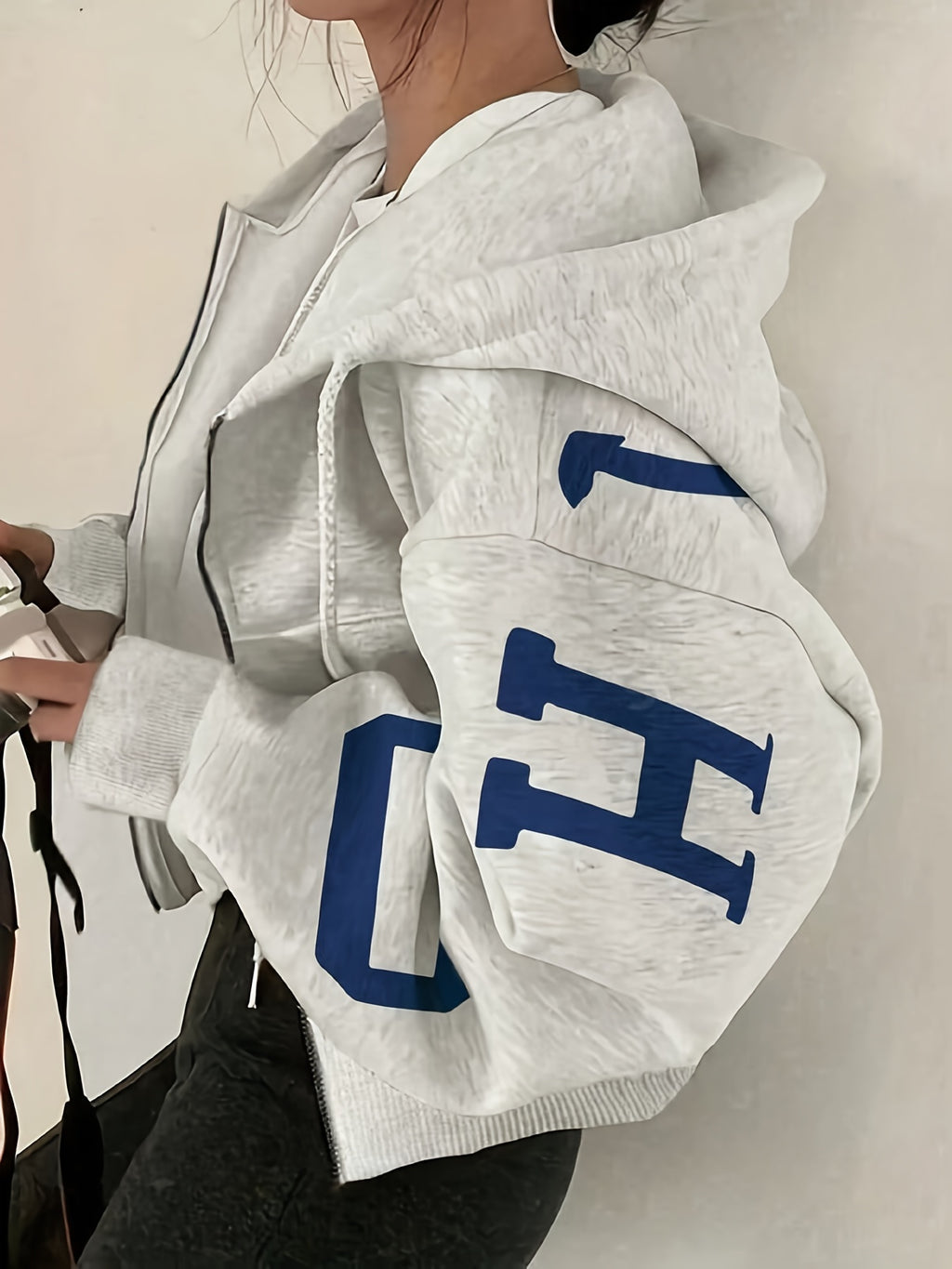 Arina | Hoodie met print voor dames – Y2K-stijl casual trui met capuchon