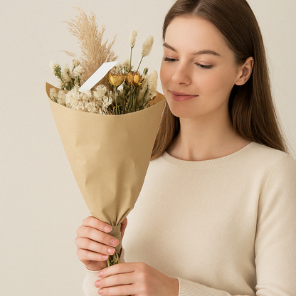 Droogbloemen Field Bouquet Natural - Ø20cm - ↕50cm