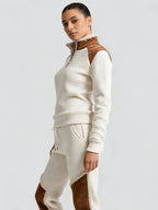 Illyria | Vintage western-sweatshirt voor dames – wafelbreisel
