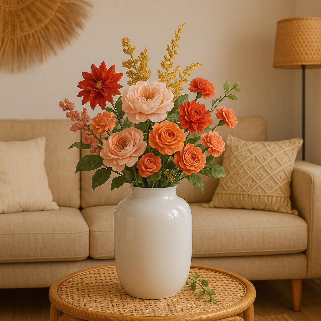 Vaas glas - M - H35 W25 -Artic Ivory