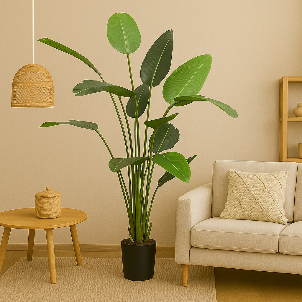 Kunstplant - Strelitzia Nicolai - Paradijsvogelbloem -  230cm