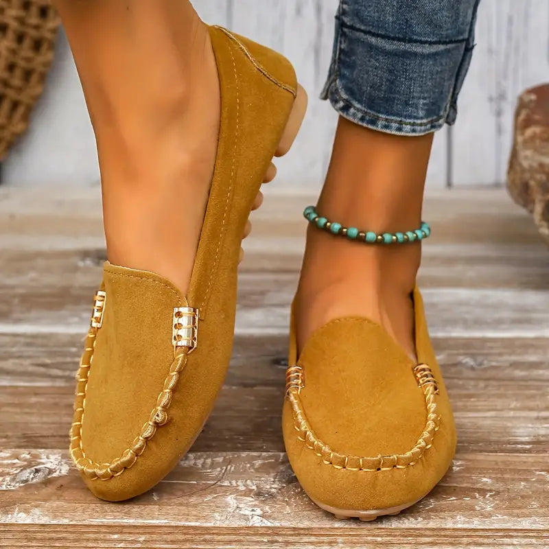 Jovie | Dames Loafers – Platte Comfort Instappers met Zachte Zool