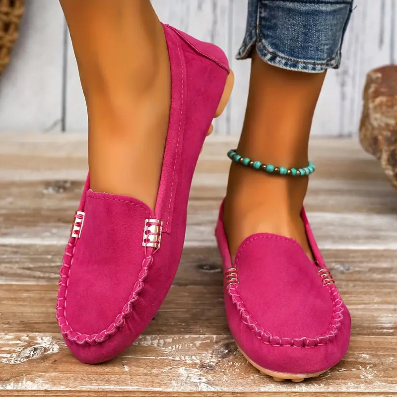 Jovie | Dames Loafers – Platte Comfort Instappers met Zachte Zool