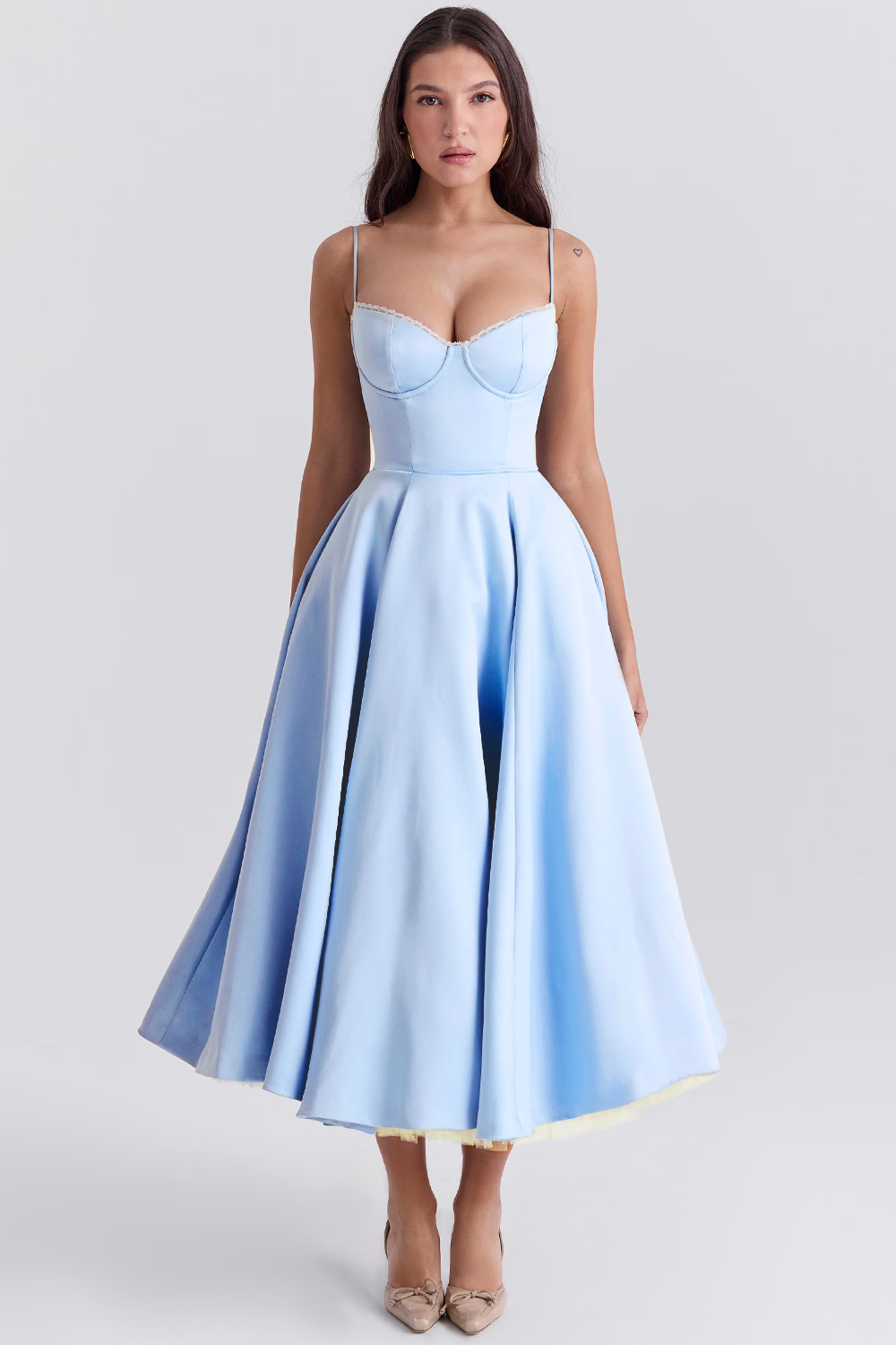 Alice | Satijnen Avondjurk voor Dames – Elegante Formele Fit & Flare Jurk