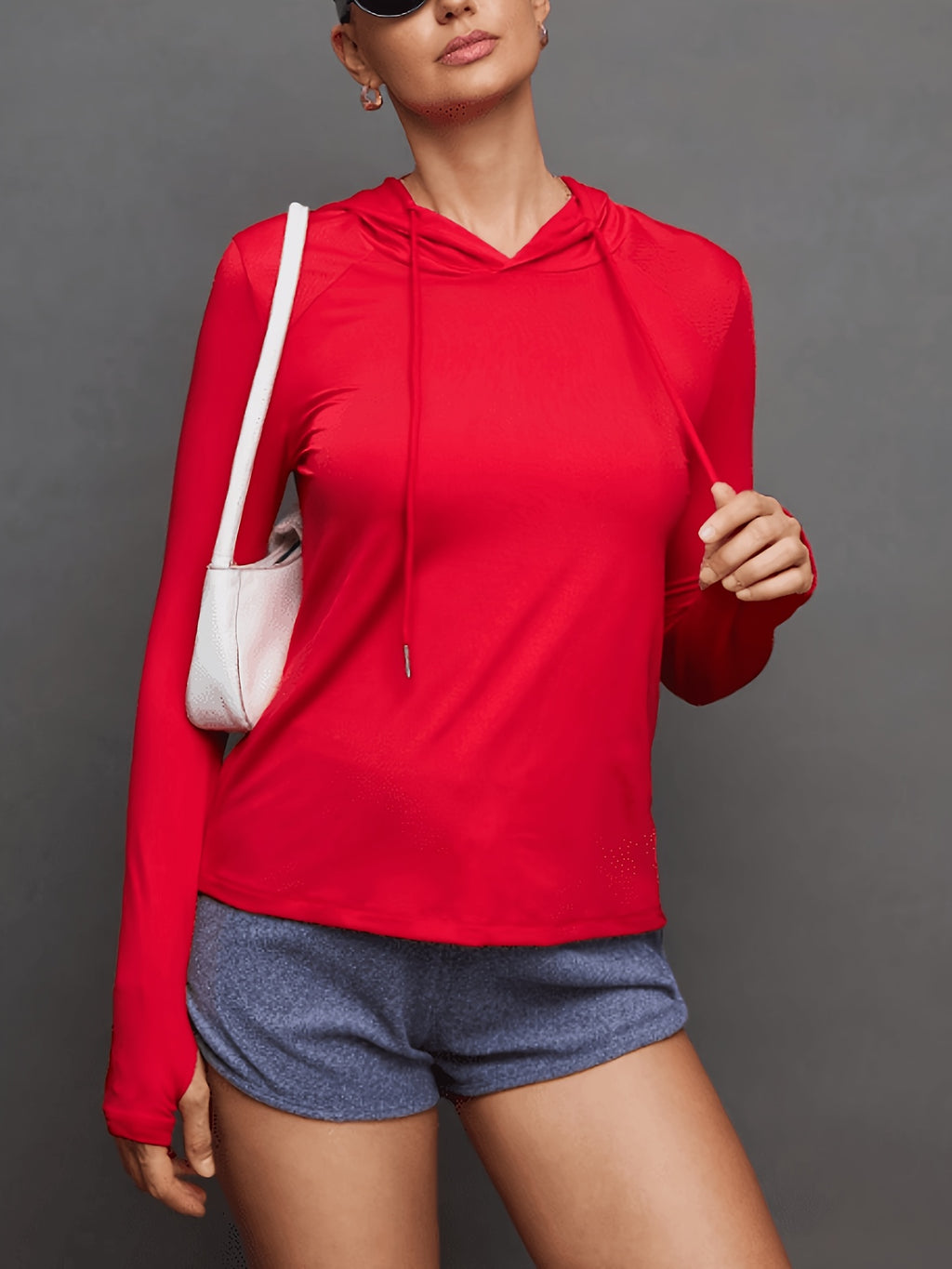 Evelina | Dames Hoodie met Lange Mouwen – Casual Effen Trui