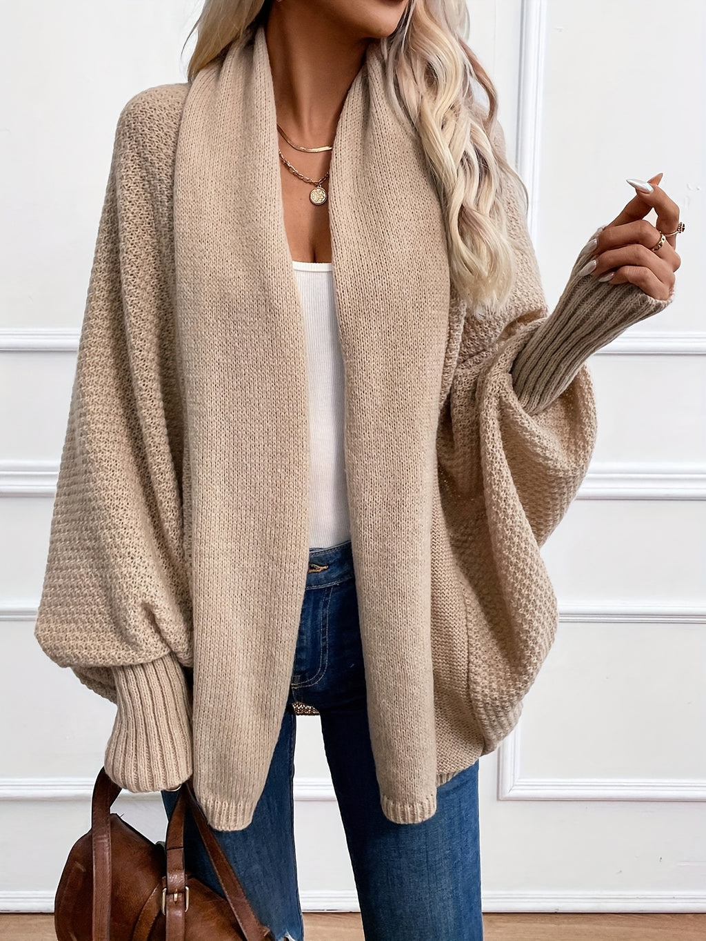 Celandine | Damesvest met sjaalkraag – Loszittend, halflang vest