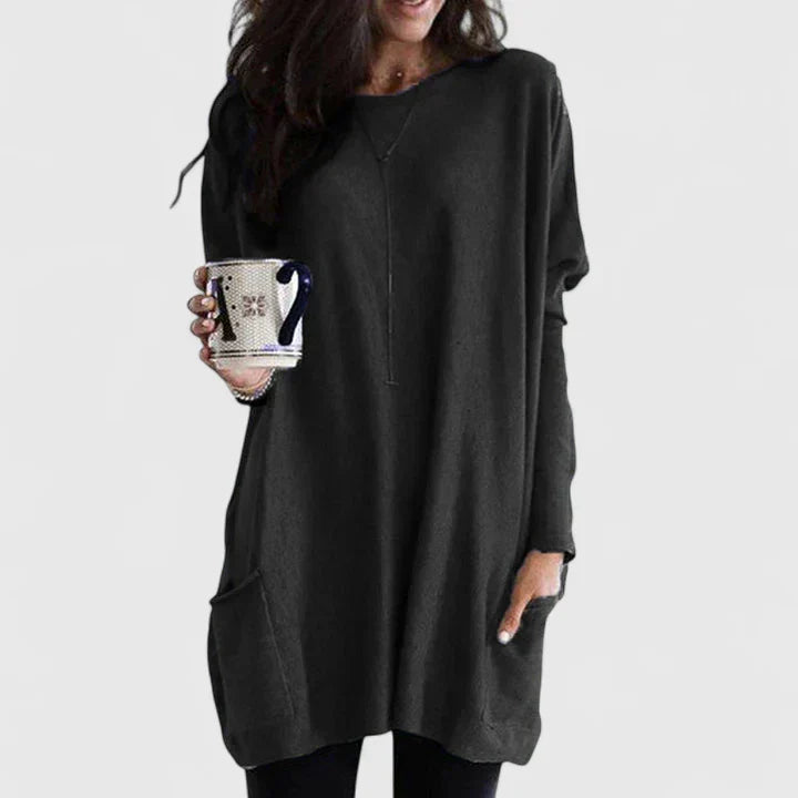 Ivelina | Casual tuniek voor dames – losse pasvorm, praktische zakken