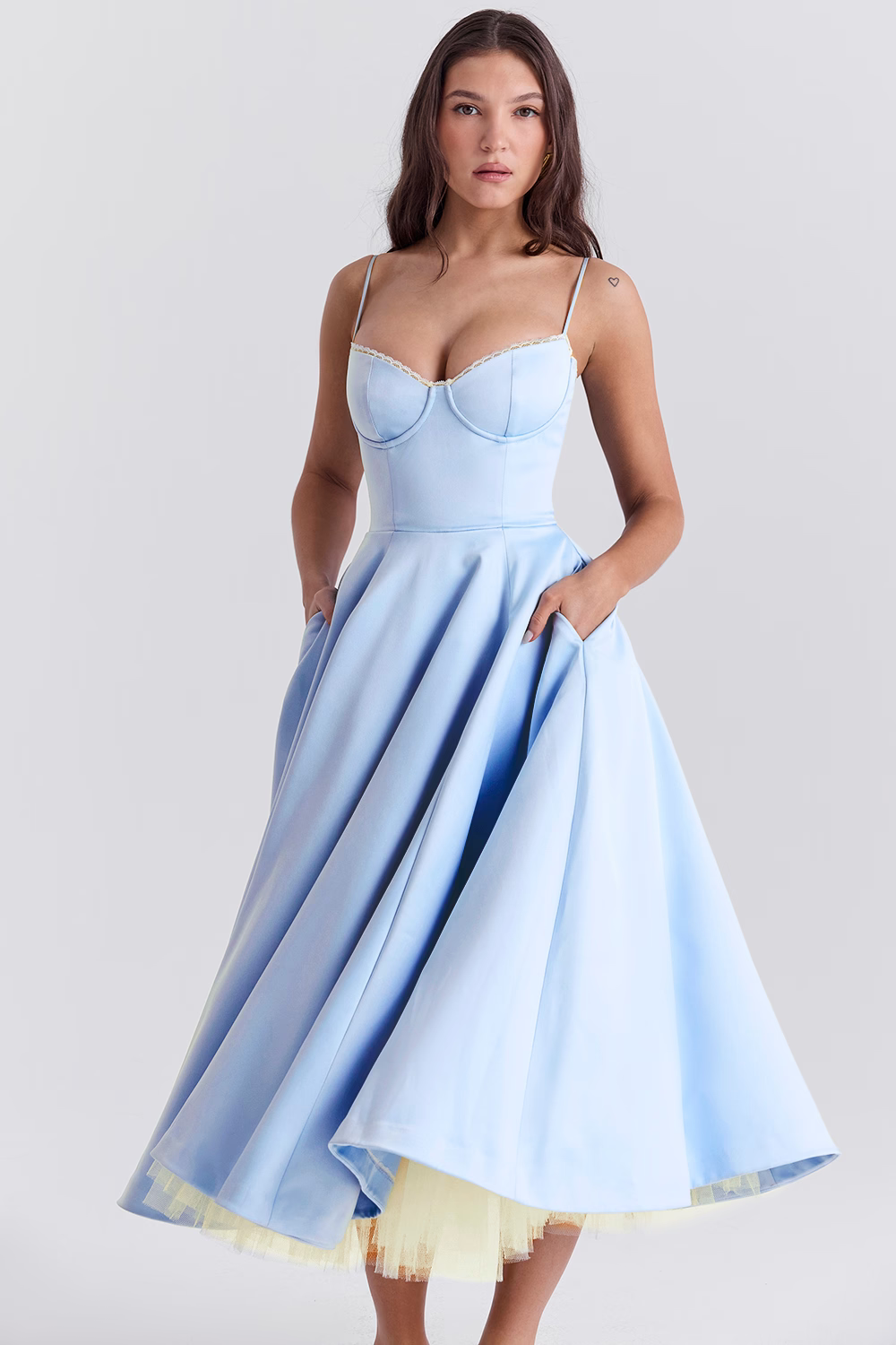 Alice | Satijnen Avondjurk voor Dames – Elegante Formele Fit & Flare Jurk